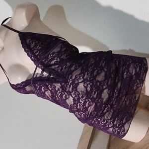 Deep plum negligee